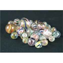 LOT OF 33 SWIRL MARBLES