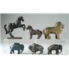 Image 1 : LOT OF SIX C.I. ANIMAL STILL BANKS