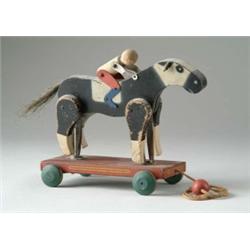HORSE & JOCKEY PULL-TOY