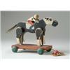 Image 1 : HORSE & JOCKEY PULL-TOY