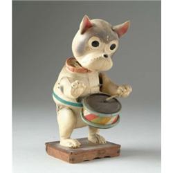 CELLULOID DRUMMING DOG