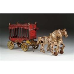 CAST IRON HORSE-DRAWN OVERLAND CIRCUS