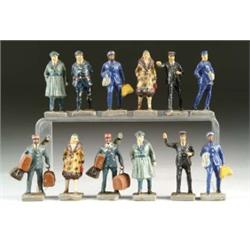 LOT OF TWELVE COMPOSITION FIGURES