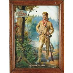 OLD SCHENLEY WHISKEY TIN SIGN