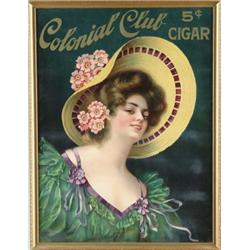 COLONIAL CLUB CIGAR SIGN