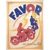 Image 1 : FAVOR MOTORCYCLE AND BICYCLE POSTER