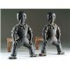 Image 1 : PAIR OF BLACK ANDIRONS