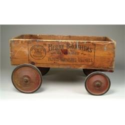 BERRY BROTHERS WOODEN WAGON