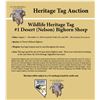 Image 2 : NEVADA HERITAGE #1 DESERT (NELSON) BIGHORN SHEEP TAG