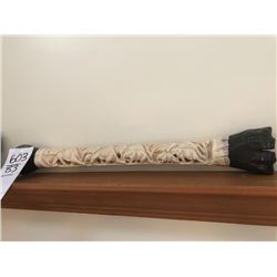 HAND CARVED ELEPHANTS /GIRAFFE LEG BONE