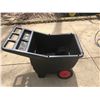 Image 1 : PLASTIC YARD CART ON 2 WHEELS