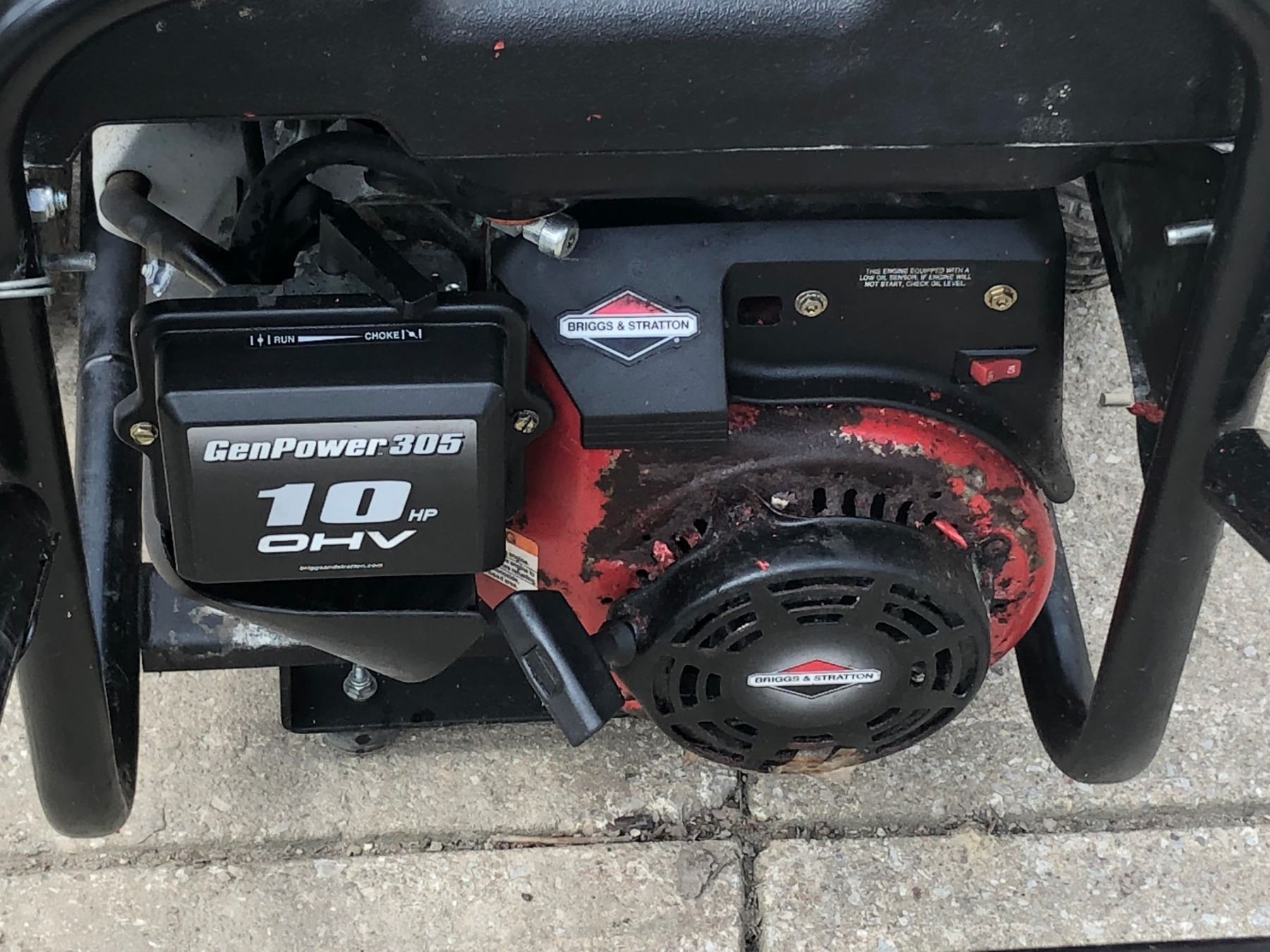 COLEMAN POWERMATE PORTABLE GENERATOR/ON WHEELS