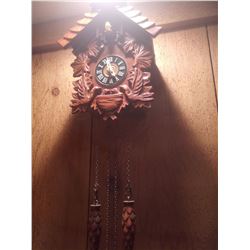 GERMAN BLACK FORREST HAND CARVED CUCKOO CLOCK