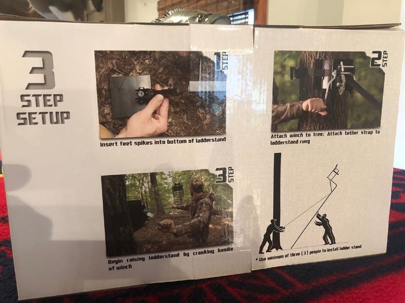 AMERISTEP TREE STAND HOIST LADDER STAND INSTALLATION ASSIST SYSTEM