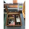 Image 1 : CIGAR HUMIDOR w CIGARS AND CUTTERS