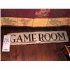 Image 1 : "GAME ROOM" WOODEN SIGN