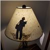 Image 2 : TABLE LAMP DEPICTING FLY FISHING.