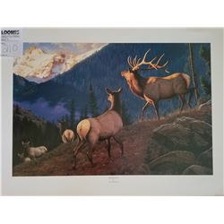 UNFRAMED PRINT ART "PACKING IN" BY TOM MANSANAREZ ARTIST PROOF