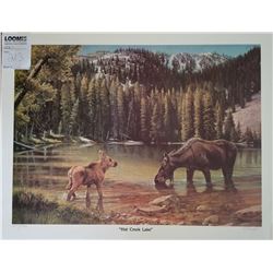 UNFRAMED ART "HAT CREEK LAKE" BY BARB PEETS 1986