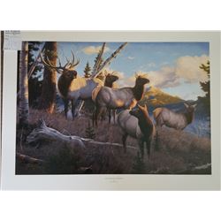 UNFRAMED ART "LENGTHENING SHADOWS" BY TOM MANSANAREZ ARTISTS PROOF