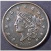 Image 1 : 1837 LARGE CENT, XF/AU