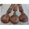 Image 5 : 5 Effigy Peruvian Carved Wood Spoons