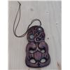 Image 1 : Maori Carved Pendant w/Shell Eyes