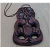 Image 2 : Maori Carved Pendant w/Shell Eyes