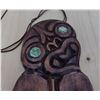 Image 4 : Maori Carved Pendant w/Shell Eyes