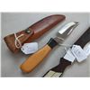 Image 11 : Custom Anza Bowie Knife w/Scabbard and Scrimshaw