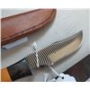 Image 8 : Custom Anza Bowie Knife w/Scabbard and Scrimshaw