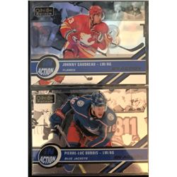 2017-18 O-Pee-Chee In Action 2 Card Lot Johnny Gaudreau