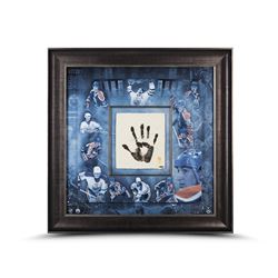 Wayne Gretzky Signed LE Oilers 36x36 Custom Framed Tegata Handprint Display (UDA COA)