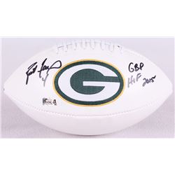 Brett Favre Signed Packers Logo Football Inscribed "GBP HOF 2015" (Favre Hologram)