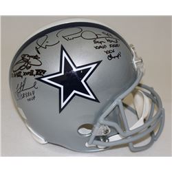 Troy Aikman, Emmitt Smith  Michael Irvin Signed Cowboys Full-Size Helmet With (3) Super Bowl Inscrip