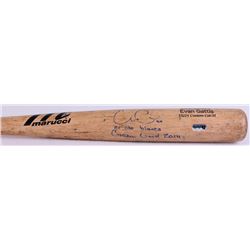 Evan Gattis Signed 2014 Game-Used Marucci Custom Engraved Baseball Bat Inscribed  El Oso Blanco    G