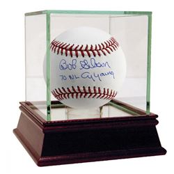 Bob Gibson Signed Baseball Inscribed "70 NL Cy Young" with High Quality Display Case (Steiner COA)