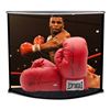 Image 1 : Mike Tyson Signed 16x19x12 Boxing Gloves Curve Display Inscribed "Baddest Man On The Planet"  "44 KO