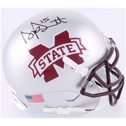 Dak Prescott Signed Mississippi State Bulldogs Mini-Helmet (JSA COA  Prescott Hologram)