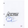 Image 1 : Mark Ruffalo Signed "The Avengers" Movie Script Cover (PSA COA)