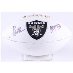 Marcus Allen Signed Raiders Logo Football Inscribed  HOF 03  (Radtke COA)