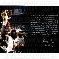 Doug Williams Signed Redskins 16x20 Photo with Extensive Inscription (Steiner COA)