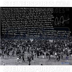 Chris Chambliss Signed 16x20 Photo with Handwritten Story Inscription (Steiner COA)