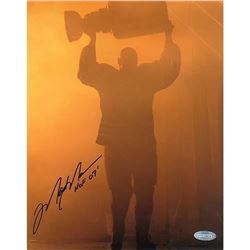 Mark Messier Signed Oilers 8x10 Photo Inscribed  HOF 07  (Steiner COA)