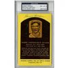 Image 1 : Harry Hooper Signed Gold Hall Of Fame Postcard (PSA Encapsulated - Autograph Graded 8)
