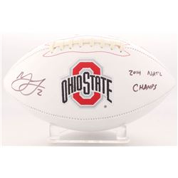 Marshon Lattimore Signed Ohio State Buckeyes Logo Football Inscribed  2014 NAT'L Champs  (Radtke COA