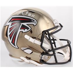 Julio Jones Signed Falcons Full-Size Chrome Speed Helmet (JSA COA)