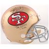 Image 1 : Dwight Clark  Joe Montana Signed 49ers Full-Size Authentic On-Field Helmet Inscribed "The Catch"  "1