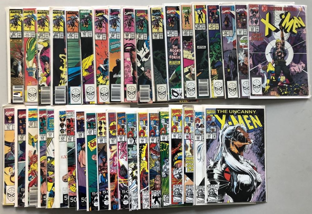 Lot Of 38 19 1992 Marvel Uncanny X Men 1st Series Comic Books