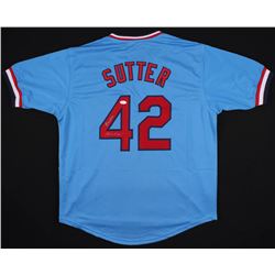 Bruce Sutter Signed St. Louis Cardinals Jersey Inscribed  H.O.F. 06  (JSA COA)